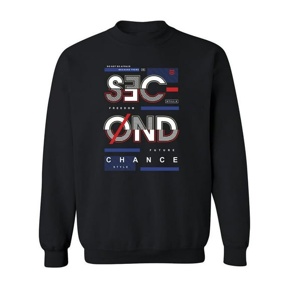 Second Chance Urban Design Sweatshirt Men -Image by Shutterstock, Male 4X-Large
