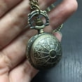 thumbnail image 2 of Vintage Copper Quartz Pocket Watch Flip Cover Classic Pocket Timepiece with Chain for Men and Women, 2 of 5