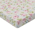 thumbnail image 4 of Ambesonne Flower Fitted Sheet, English Garden Vibes Roses, Twin Size, Eggshell Fawn and Soft Blue, 4 of 5