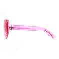 thumbnail image 3 of Rectangular Pop Color Shield 80s Robotic Disco Sunglasses Pink, 3 of 4
