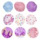 thumbnail image 4 of 6 gorros de ducha gruesos y reutilizables para mujer., 4 of 5