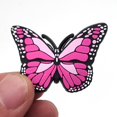 thumbnail image 4 of 8 piezas de dijes de mariposa Sincero para zapatos dijes para sandalias tipo zueco regalos de Navidad o cumpleaños, 4 of 5