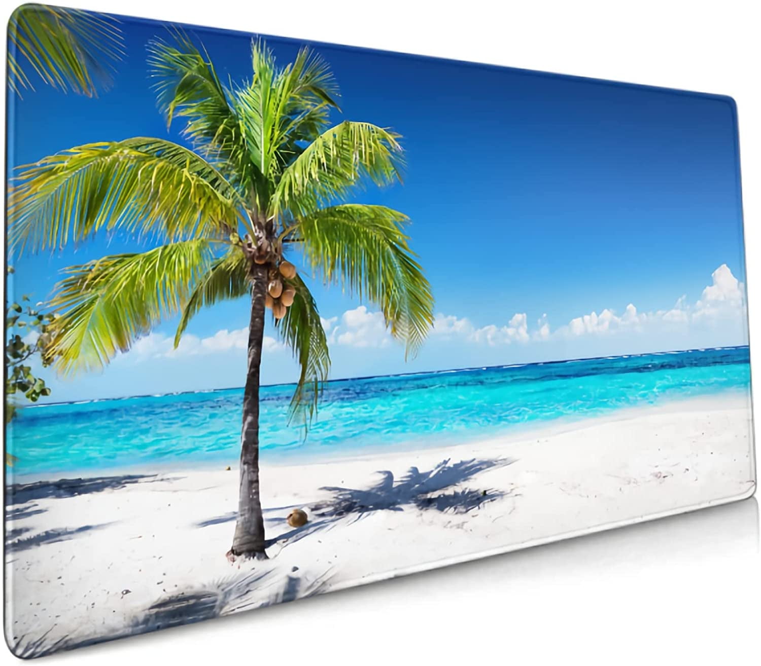 Beach Themed Long Extended Gaming Mouse Pad 35.5'''' x 16'''', Extra ...