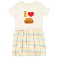 thumbnail image 3 of Inktastic I Love Cheeseburgers Girls Toddler Dress, 3 of 5