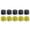 40mm, variant on 25mm/30mm/35mm/40mm/45mm Rubber Plastic Hammer Heads Replacement Yellow Black Tip for Furniture Assembly Gentle Tapping