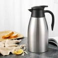 thumbnail image 2 of SSAWcasa Coffee Carafes 68oz Stainless Steel Insulated Coffee Dispenser, 12 Hours Hot＆24 Hours Cold (Silver), 2 of 9