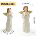 thumbnail image 6 of Lnrkai Praying Angel Figurine, Art Statue Home Decor Ornament Gift to Express Sympathy Comfort Healing, Christmas Memorial Gift for Loss of Loved One, 6 of 7