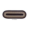 thumbnail image 3 of Better Trends 24" x 108" Runner Rug 100% Polypropylene Durable & Stain Resistant, Reversible Indoor Area Runner Utility Rug (Chocolate Stripe) Alpine Stripe Collection, 3 of 5