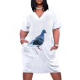 thumbnail image 1 of Vestido holgado con bolsillos de Street Pigeon, conjuntos de playa para mujer, vestidos de mujer, bonitos vestidos de fiesta elegantes para mujer 2025, 1 of 7