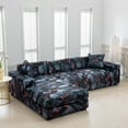 thumbnail image 5 of CJC L-Shaped Stretch Sofa Cover Set - 2 Piece 3-Seater Sectional Couch Slipcover with Pillowcase, Color #D, 5 of 13