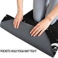 thumbnail image 3 of Black Star Moon Planet Pattern Hot Yoga Mat Towel Non Slip for Hot Yoga - Quick-Drying Yoga Mat Cover with 4 Corner Pockets with Travel Bag - Hot Yoga Towel Non Slip 74"x26", 3 of 6