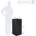thumbnail image 3 of PolyStone Kensington Tall Modern Outdoor/Indoor Column Planter, 16” L x 16" W x 36" H, Lightweight, Heavy Duty, Weather Resistant, Polymer Finish, Commercial and Residential - Black Granite, 3 of 5