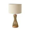 thumbnail image 5 of KUNJOULAM Simple Rattan Table Lamp, Metal Base, With Fabric Lampshade, Use E26 Bulbs, Suitable For Living Room, Bedroom, Office Decoration Bulb Not Include, 5 of 6