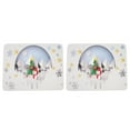 thumbnail image 1 of 2Pcs Coffee Bar Mat Kitchen Anti Slip Absorbent Mat for Countertops Coffee Machines 3.5mm Christmas Style 1 50x60CM, 1 of 16