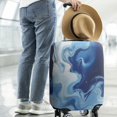 thumbnail image 2 of Blue Marble Flow Pattern Luggage Cover Fashion Suitcase Cover Baggage Covers Fit 25-28 Inch Luggage (Go Travel), 2 of 5