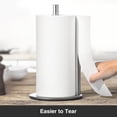 thumbnail image 2 of Paper Towel Holder Black, Premium Stainless Steel Kitchen Roll Dispenser, Countertop Roll Organizer with Weighted Base, 2 of 8