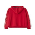 thumbnail image 2 of Spider Web Print Women‘s Zip Hoodies with Long Sleeves and Oversized Fit, 2 of 9