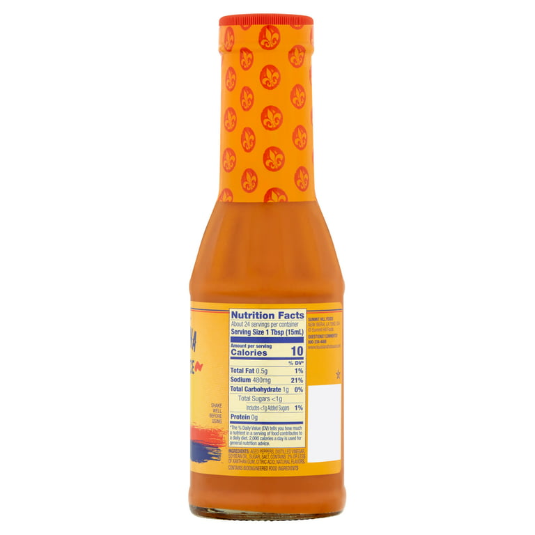 Louisiana Supreme Chicken Wing Sauce - 5 ml, Nutrition Information