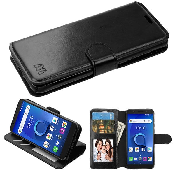 Alcatel 1X Evolve, Ideal Xtra (5059R) - Phone Case Leather Flip Wallet ...