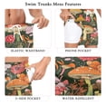thumbnail image 5 of FORMRS Mens Swim Trunks Mesh Liner Quick Dry Casual Beach Board Shorts with Pockets, Sizes S-2XL, Colorful Mushroom, 5 of 9
