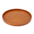 thumbnail image 2 of Plateau de Service en Bois Rond Plateau en Bois Plateau Rond Planche à Collation pour Centre de Table de Café Décoration Maison Ferme Moderne, 2 of 7