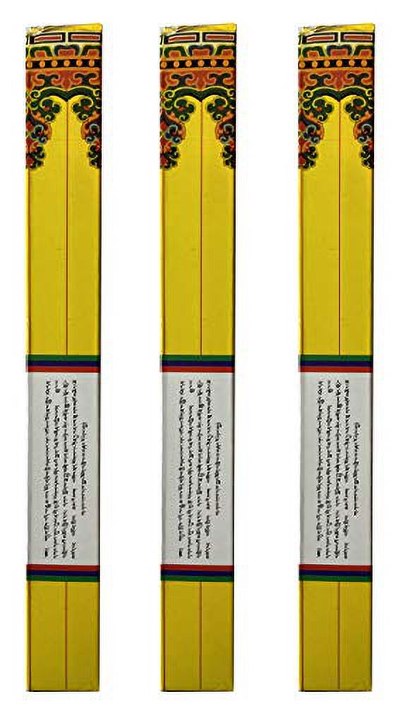 Tibetan Earth Incense, 8.5" Length - 3 Packs, 30 Sticks Per Pack