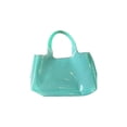 thumbnail image 3 of Clear Jelly Tote Bags Waterproof Sandproof for Women, Transparent PVC Shoulder Handbag Large Capacity Shopping Bag Pool Bag,Blue, 3 of 6