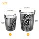 thumbnail image 3 of Fotbe Optical Zebra Illusion Cesto de Ropa con Asas, Cesto Impermeable de Gran Capacidad, Bolsa de Lavado para Dormitorio, Cesto de Ropa con Ruedas y Asas-Small, 3 of 6