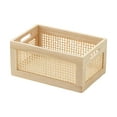 thumbnail image 4 of Rongfmy Wood Frame Storage Basket, Desktop Storage Basket Multipurpose Organizer Rustic large, 4 of 9