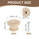 thumbnail image 2 of Uxcell 6 Pack Perilla de Cajón Redonda de Madera, Perillas Redondas de 1 3/8" de Diámetro con Tornillos para Muebles, Cajón, Vestidor, Armario, 2 of 6