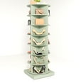 thumbnail image 4 of 7 Tier Rotating Shoe Rack Revolving 360 Round Shoe Rack, Green, 4 of 9
