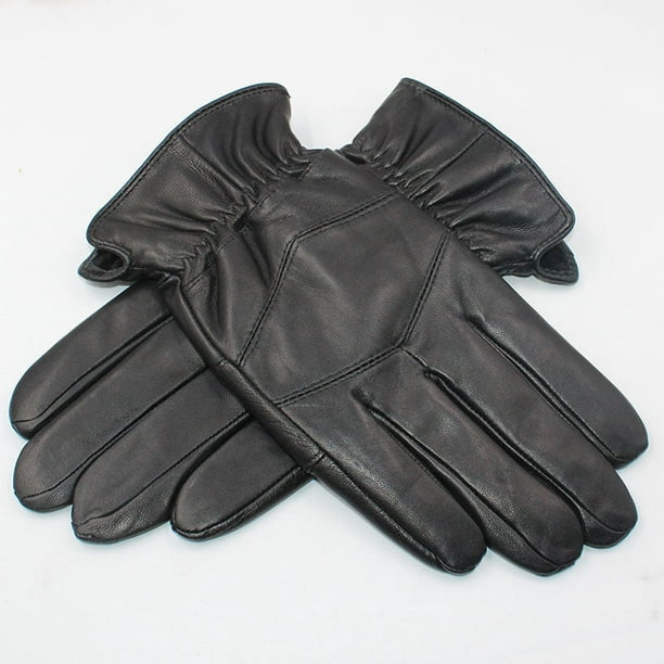 Source Gants de travail d'hiver en cuir véritable pour homme, pour la  conduite, la moto, le téléphone intelligent on m.alibaba.com
