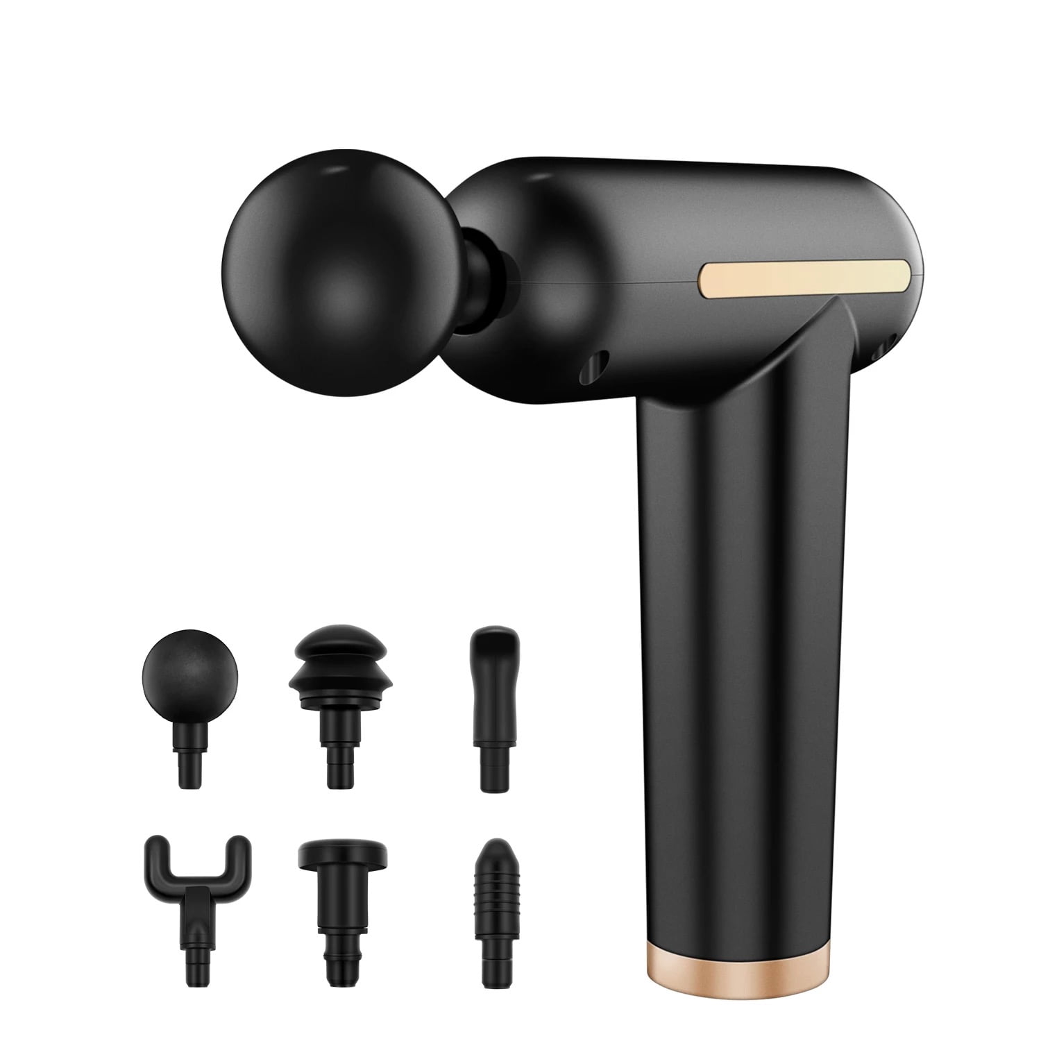 Styles II Deep Tissue Muscle Massage Gun 5 Speeds USB Rechargeable Percussion Massager with 6 Massage Heads