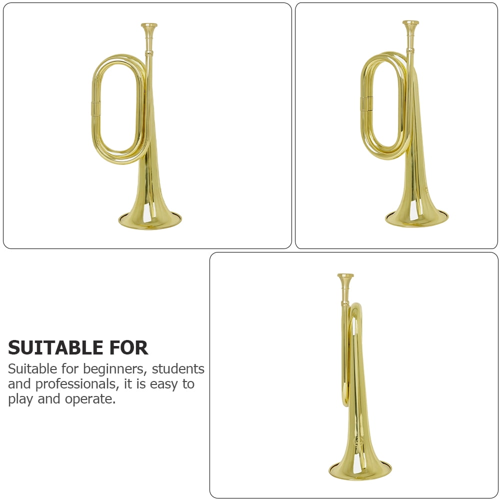 Golden Professional Trumpet Musical Instrument for Instrumental Performance Made of Copper 16896685