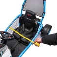 thumbnail image 6 of iYofe 24v Ride on Toys for Big Kids, 400w 7.5 Mph Electric Go Kart W/Front Eva Wheel, Music & Lights, Suspension, Bluetooth, 5 Point Harness, Kids Electric Car Blue, 6 of 9