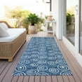 thumbnail image 6 of Addison Rugs Chantille Indoor/Outdoor Transitional Circles Blue Washable Runner Rug, 2'3" x 7'6", 6 of 6