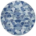 thumbnail image 2 of Addison Rugs Chantille Indoor/Outdoor Transitional Geometric Navy Machine Washable Round Rug, 8' x 8', 2 of 8