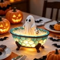 thumbnail image 5 of JHyouerji LED Night Light,Resin Stained Glass Bathtub Ghost Puppy LED Night Light,Warm Ambient Tabletop Ornament for Bedroom Mantel Halloween Thanksgiving Fall Home Decor, 5 of 8