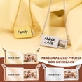 thumbnail image 3 of Personalized Photo Box Necklace Custom Photo Necklace Collar Chain Pendant, 3 of 8