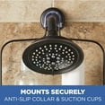 thumbnail image 6 of Mainstays Steel Over-the-Shower Caddy, 2 Shelves, Oil Rubbed Bronze, 6 of 8