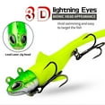 thumbnail image 3 of AURORA TRADE 13.5g/8cm Fishing Lure T-tail Sharp Treble Hook 3D Fisheyes Simulated Long Casting Paddle Tail Artificial Bait Fishing Supplies, 3 of 8
