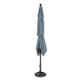 thumbnail image 4 of Simply Home 10ft Outdoor Patio Rectangle Sunbrella Market Umbrella with Black Push Button Tilt, Off, 4 of 9