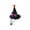 Purple, variant on Pet Halloween Mini Witch Hat Pointed Shape with Bow for Cats and Dogs