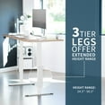 thumbnail image 5 of VIVO Electric 71” x 30” Stand Up Desk, Reclaimed Wood Table Top, White Frame, 5 of 8
