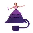 thumbnail image 1 of Ceimmolca Cute Toppers Cover For Cup Accessories 30&40 Oz PVC Topper Reusable 10mm Tip, 1 of 4