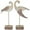 Brown Solid Bird Animals Rectangle S/2 16", 16"H, variant on 16", 16"H White Polystone Bird Sculpture, by DecMode (2 Count)