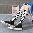 thumbnail image 7 of Cow Spots Print Knee High Socks for Women Long Leg Warmers Socks, 7 of 7