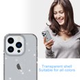 thumbnail image 6 of Jiahe Cover For iPhone 14 Pro Max 6.7 inch Case Crystal Clear Bling Glitter Soft TPU Slim Shockproof Cover,Support Wireless Charging,Black, 6 of 6