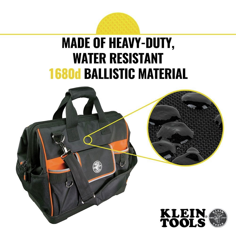 Klein Tools 55469-8 - Tradesman Pro 42-Pocket Wide-Open Tool Bag