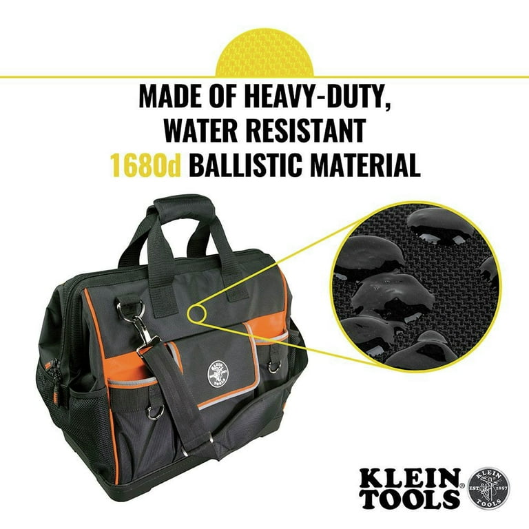 Klein Tools 55469-8 - Tradesman Pro 42-Pocket Wide-Open Tool Bag